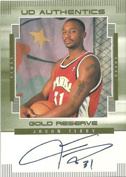 1999-00 Upper Deck Gold Reserve - UD Authentics #JT Jason Terry Front