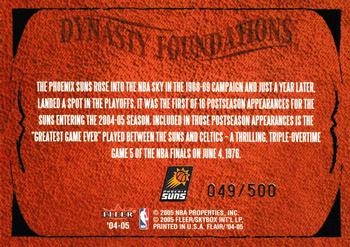 2004-05 Flair - Dynasty Foundations #NNO Tom Chambers / Kevin Johnson / Connie Hawkins / Shawn Marion / Amare Stoudemire Back