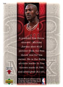 1999-00 Upper Deck MVP #205 Michael Jordan Back