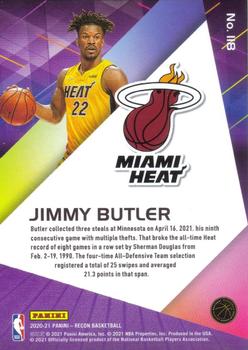 2020-21 Panini Recon - Holo #118 Jimmy Butler Back