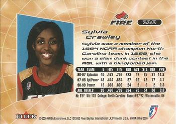 2000 Ultra WNBA #110 Sylvia Crawley Back