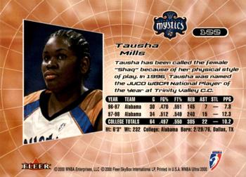2000 Ultra WNBA #122 Tausha Mills Back