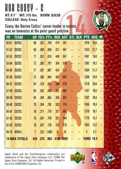 1999-00 Upper Deck Legends #4 Bob Cousy Back