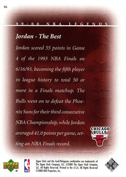 1999-00 Upper Deck Legends #86 Michael Jordan Back
