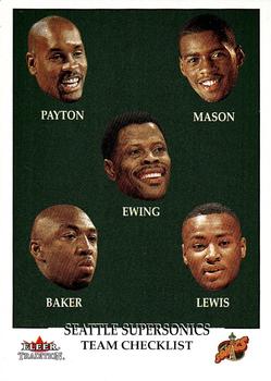 2000-01 Fleer Tradition #285 Seattle Supersonics Front