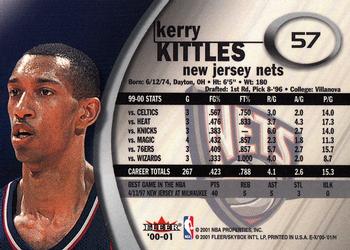 2000-01 E-X #57 Kerry Kittles Back