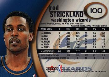 2000-01 E-X #100 Rod Strickland Back