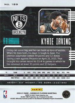 2020-21 Panini Chronicles - Green #189 Kyrie Irving Back