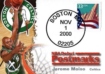 2000-01 E-X - NBA Debut Postmarks #8 PM Jerome Moiso Front