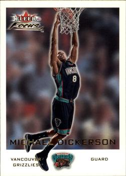 2000-01 Fleer Focus #6 Michael Dickerson Front