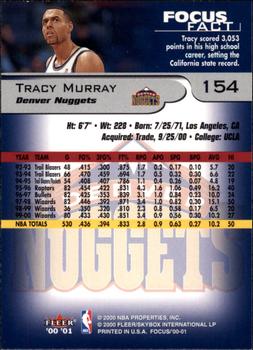 2000-01 Fleer Focus #154 Tracy Murray Back