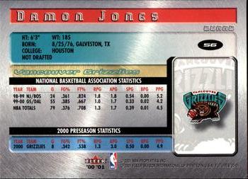 2000-01 Fleer Futures #56 Damon Jones Back