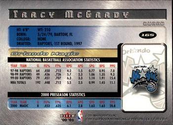 2000-01 Fleer Futures #165 Tracy McGrady Back