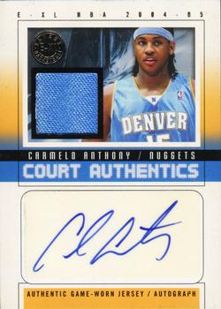 2004-05 SkyBox E-XL - Court Authentics Signatures Jerseys #CAA-CA Carmelo Anthony Front