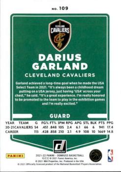 2021-22 Donruss #109 Darius Garland Back