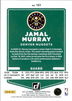 2021-22 Donruss #121 Jamal Murray Back