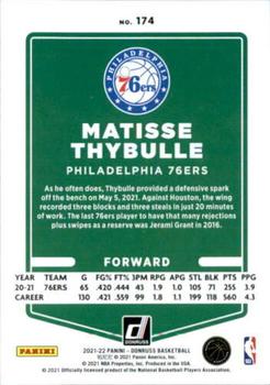 2021-22 Donruss #174 Matisse Thybulle Back