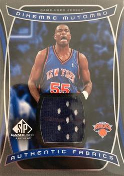 2004-05 SP Game Used - Authentic Fabrics #AF-DI Dikembe Mutombo Front