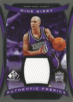 2004-05 SP Game Used - Authentic Fabrics #AF-MB Mike Bibby Front