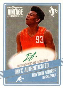 2021-22 Onyx Vintage - Green Signatures #VADS Day'Ron Sharpe Front