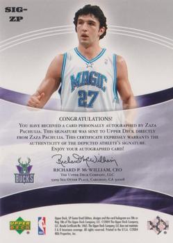 2004-05 SP Game Used - SIGnificance #SIG-ZP Zaza Pachulia Back