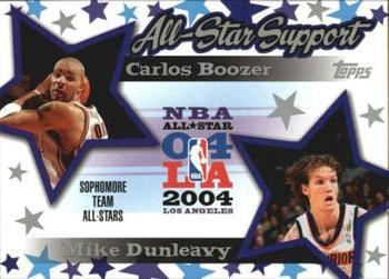 2004-05 Topps - All-Star Support #AS-BD Carlos Boozer / Mike Dunleavy Front