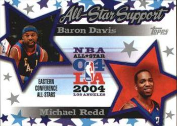 2004-05 Topps - All-Star Support #AS-DR Baron Davis / Michael Redd Front