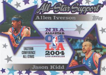 2004-05 Topps - All-Star Support #AS-IK Allen Iverson / Jason Kidd Front