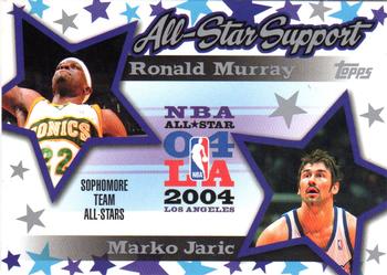 2004-05 Topps - All-Star Support #AS-MJ Ronald Murray / Marko Jaric Front