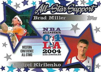 2004-05 Topps - All-Star Support #AS-MK Brad Miller / Andrei Kirilenko Front