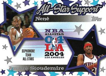 2004-05 Topps - All-Star Support #AS-NS Nene Hilario / Amare Stoudemire Front