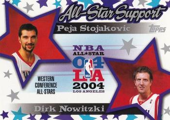 2004-05 Topps - All-Star Support #AS-SN Peja Stojakovic / Dirk Nowitzki Front