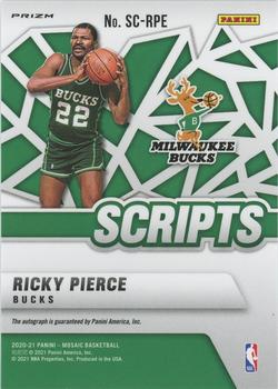 2020-21 Panini Mosaic - Scripts #SC-RPE Ricky Pierce Back