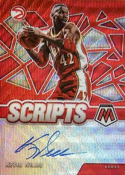 2020-21 Panini Mosaic - Scripts Red Wave #SC-KWL Kevin Willis Front