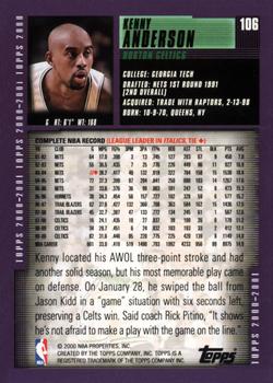 2000-01 Topps #106 Kenny Anderson Back