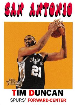 2000-01 Topps Heritage #4 Tim Duncan Front