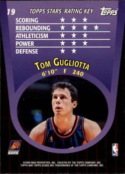 2000-01 Topps Stars #19 Tom Gugliotta Back