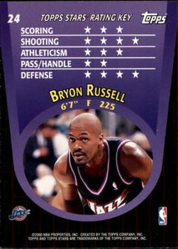 2000-01 Topps Stars #24 Bryon Russell Back