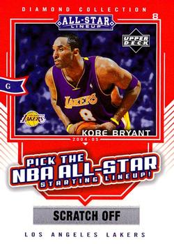 2004-05 Upper Deck All-Star Lineup - Pick the NBA All-Star Starting Lineup! #AS1 Kobe Bryant Front