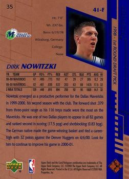 2000-01 Upper Deck #35 Dirk Nowitzki Back