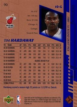2000-01 Upper Deck #90 Tim Hardaway Back
