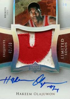 2004-05 Upper Deck Exquisite Collection - Limited Logos #LL-HO Hakeem Olajuwon Front