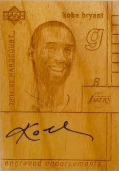 2004-05 Upper Deck Hardcourt - Engraved Endorsements #EE-KB Kobe Bryant Front