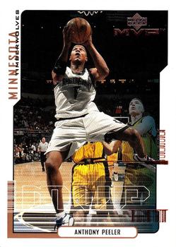 2000-01 Upper Deck MVP #101 Anthony Peeler Front