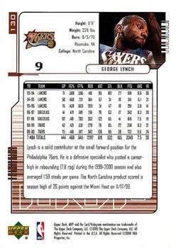 2000-01 Upper Deck MVP #130 George Lynch Back