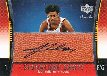 2004-05 Upper Deck Sweet Shot - Signature Shots #SS-CH Josh Childress Front