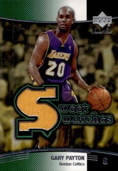 2004-05 Upper Deck Sweet Shot - Sweet Swatches #SW-GP Gary Payton Front