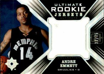 2004-05 Upper Deck Ultimate Collection - Ultimate Rookie Jerseys Parallel #URJ-AE Andre Emmett Front