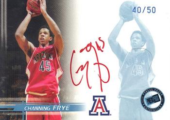 2005 Press Pass - Autographs Blue Player Silhouettes #NNO Channing Frye Front