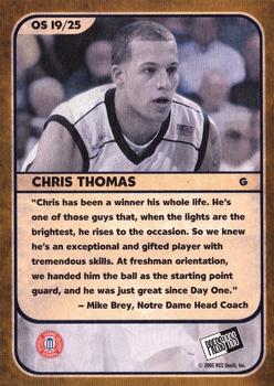 2005 Press Pass - Old School #OS19/25 Chris Thomas Back